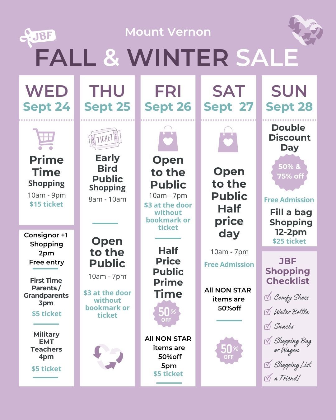 Fall Schedule Coming Soon